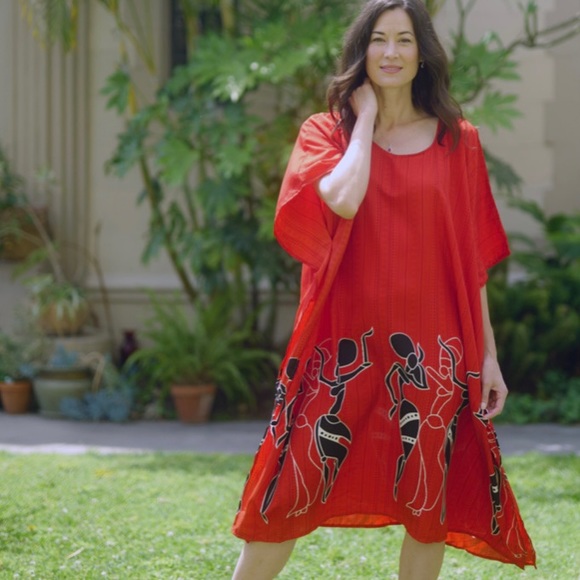 💥5 Star Rated💥NWT -Comfortable And Stylish-Unique Caftan One Size Fits Most - Picture 2 of 6